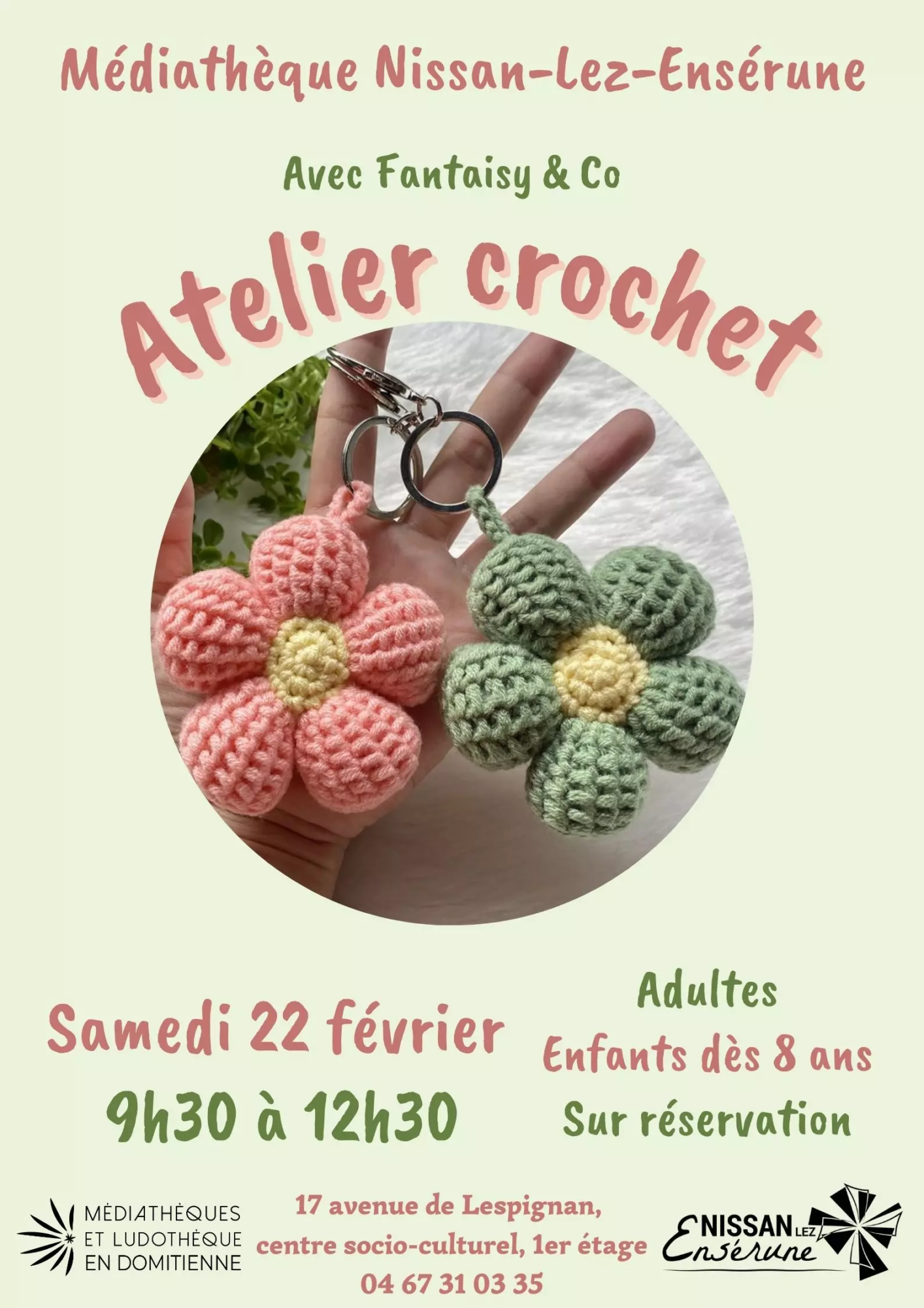 Atelier crochet avec Fantaisy & Co