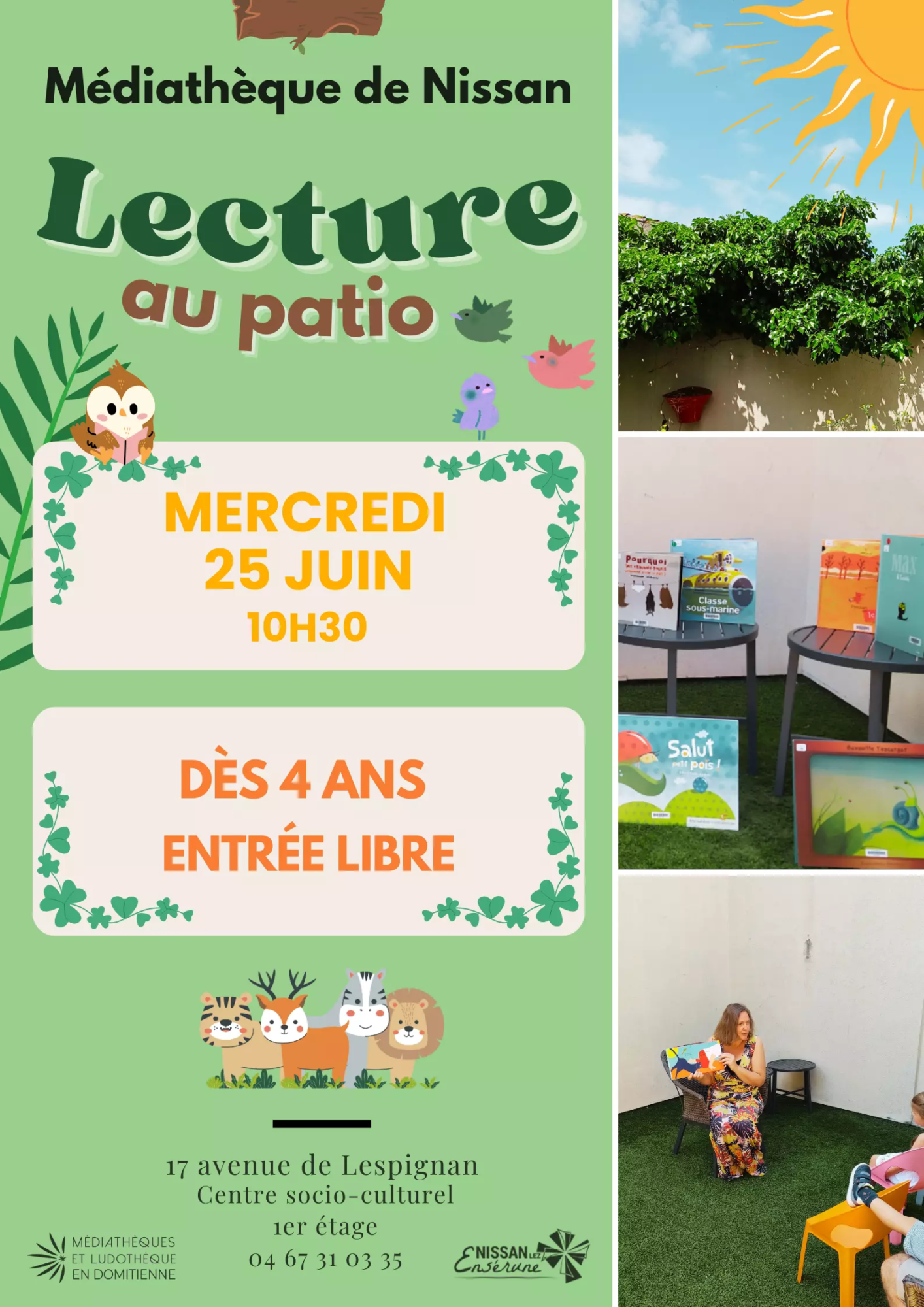 Lecture au patio