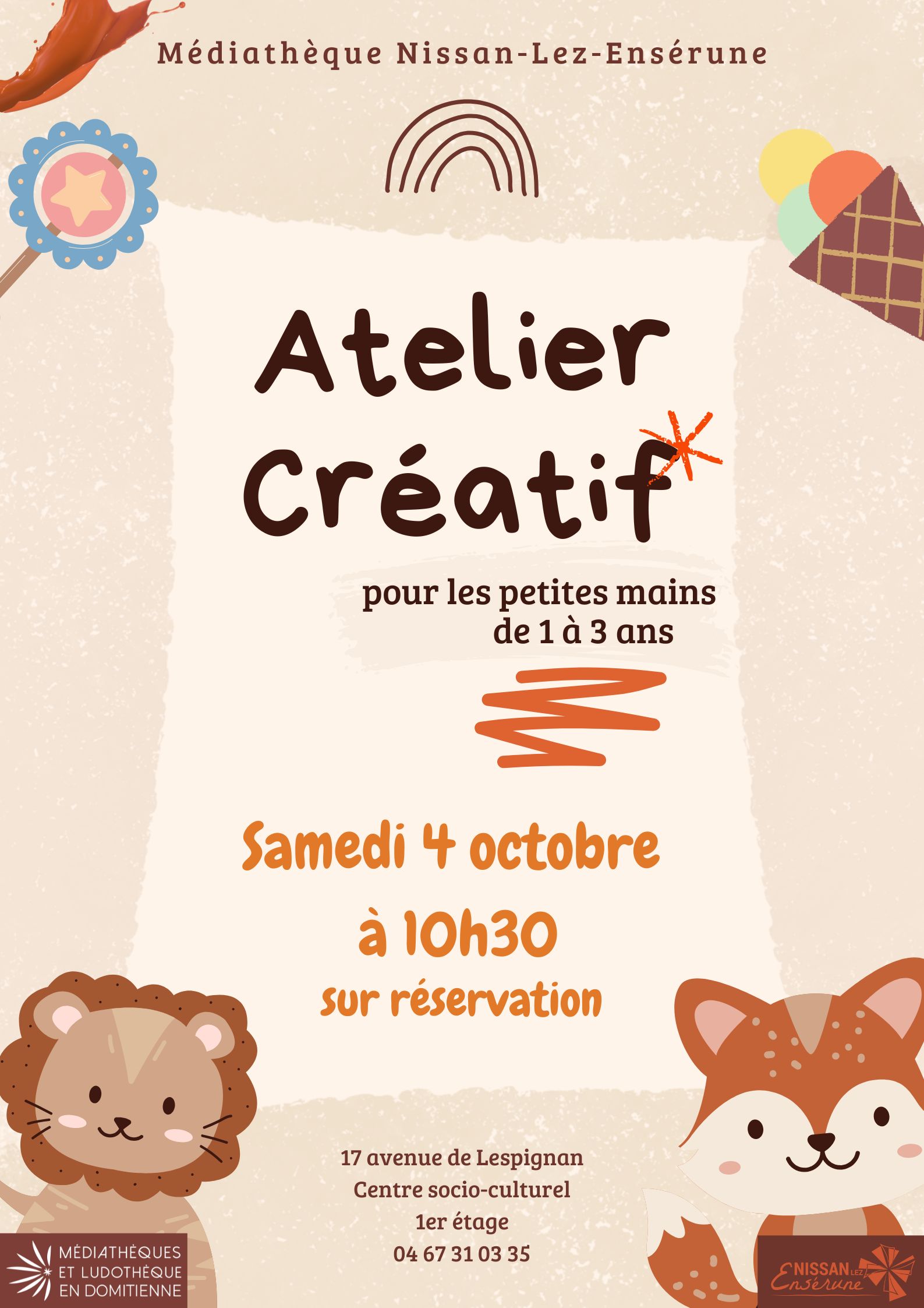 Atelier créatif pour les petites mains