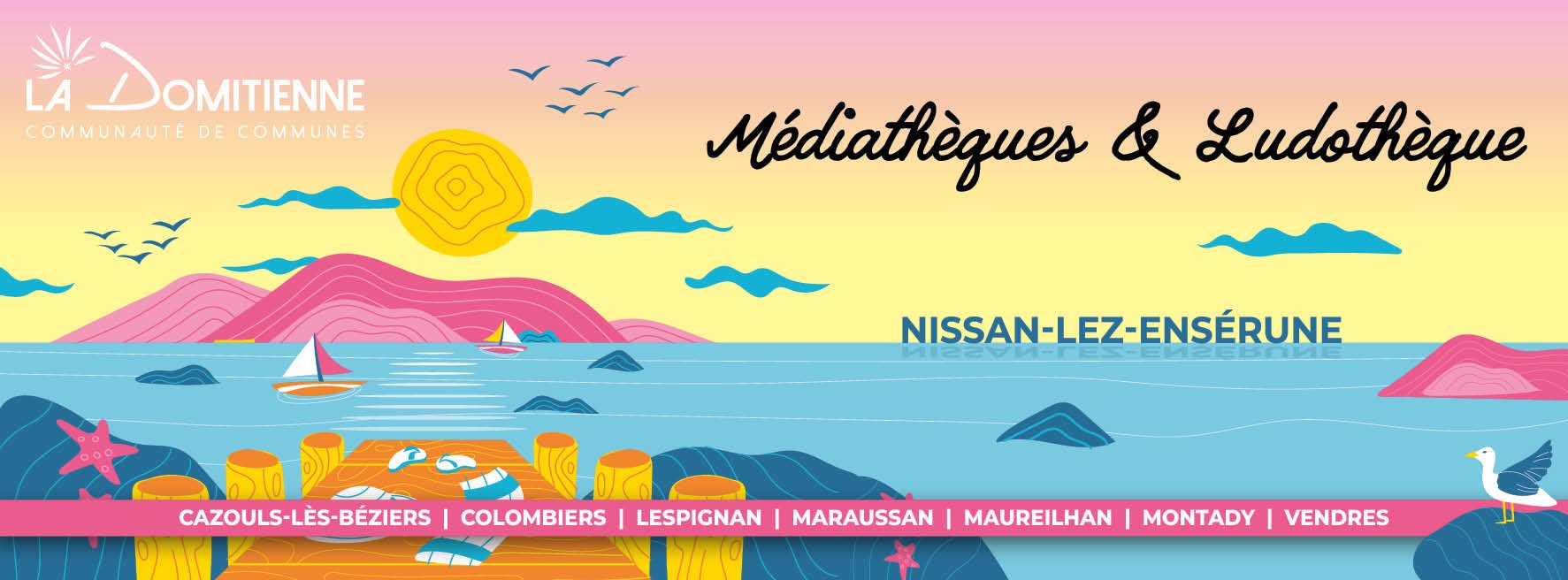 La médiathèque de Nissan-lez-Ensérune