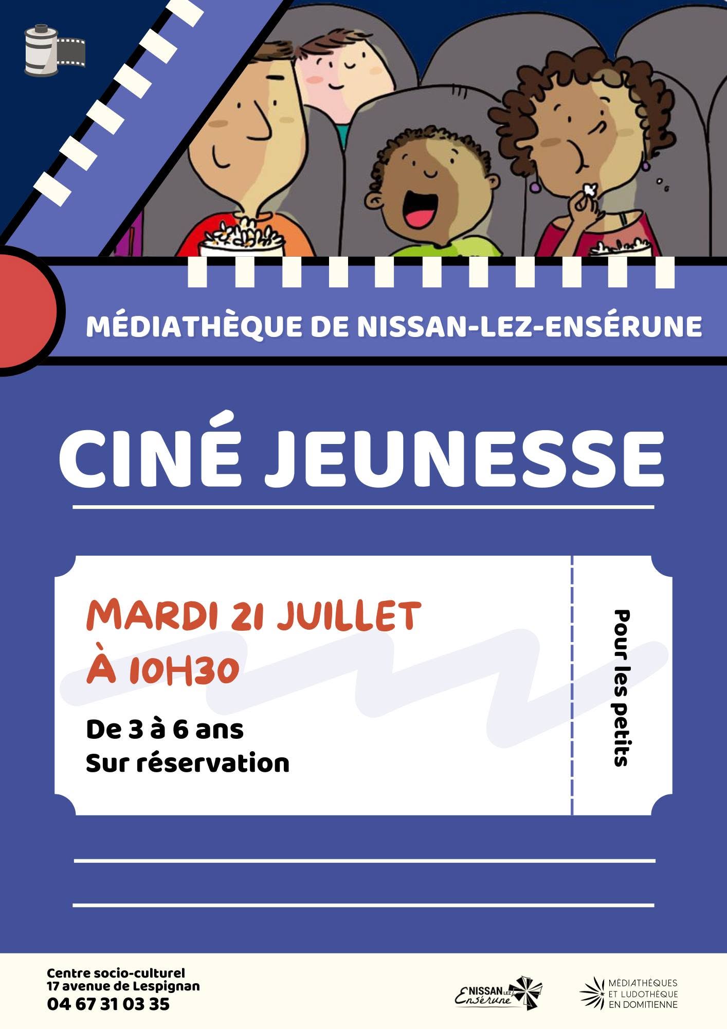 Projections de cinéma pour les plus jeunes