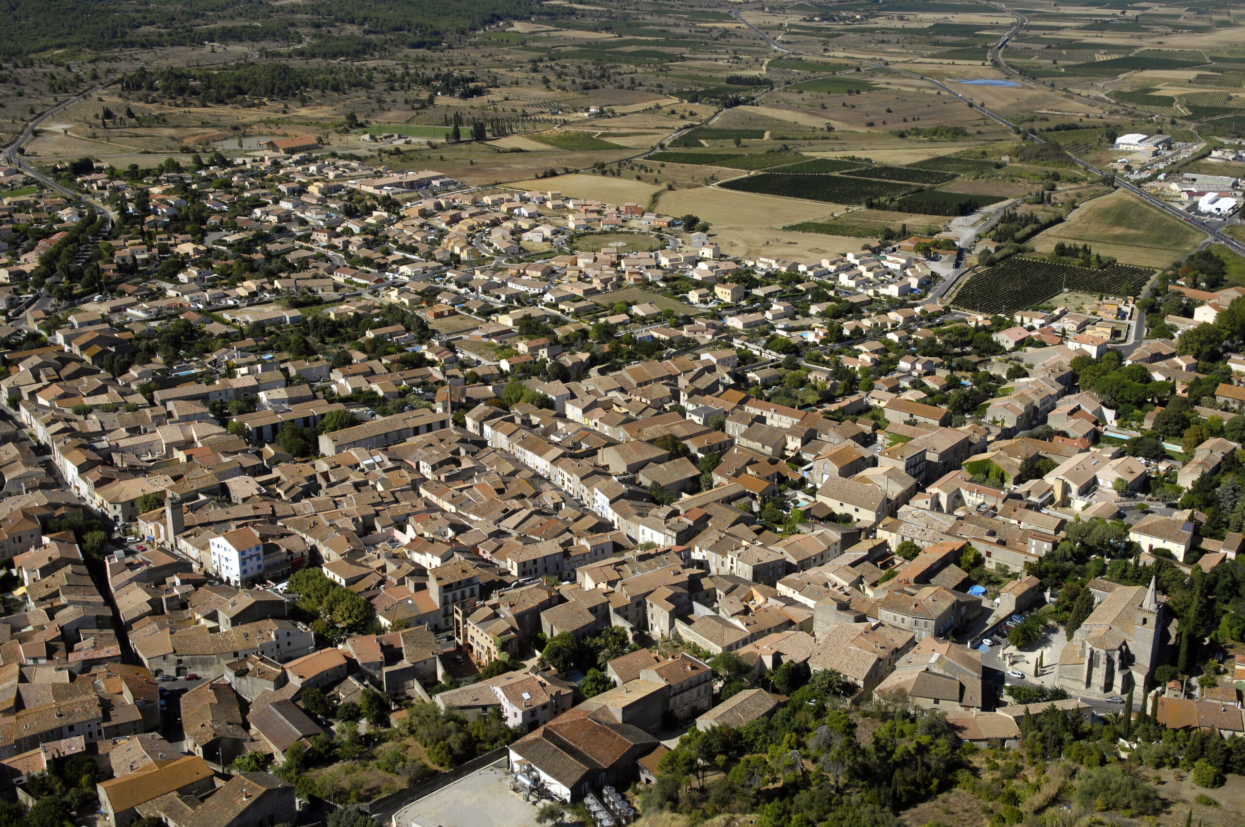 Vue de Nissan-lez-Ensérune
