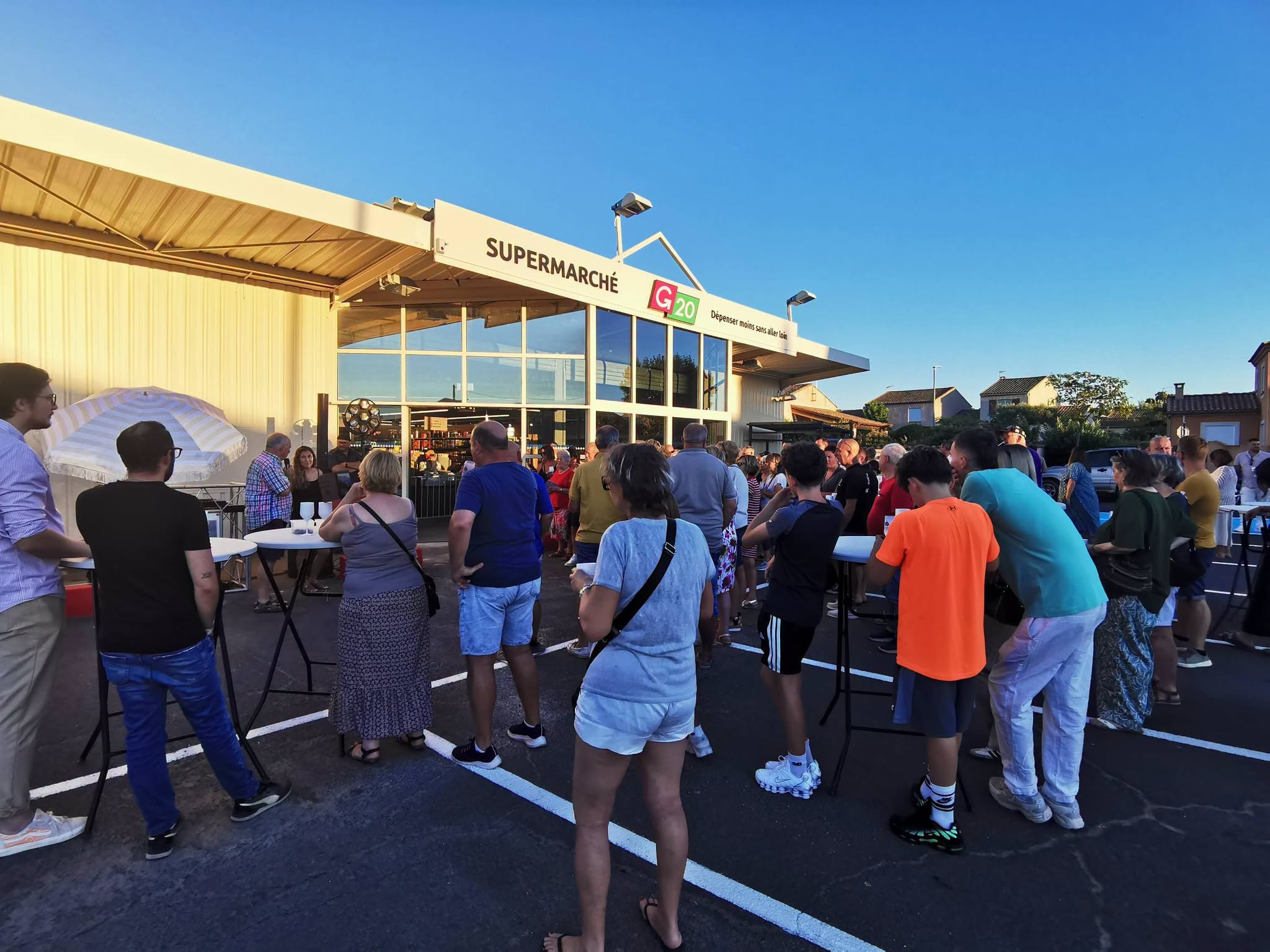 Inauguration du supermarché G20