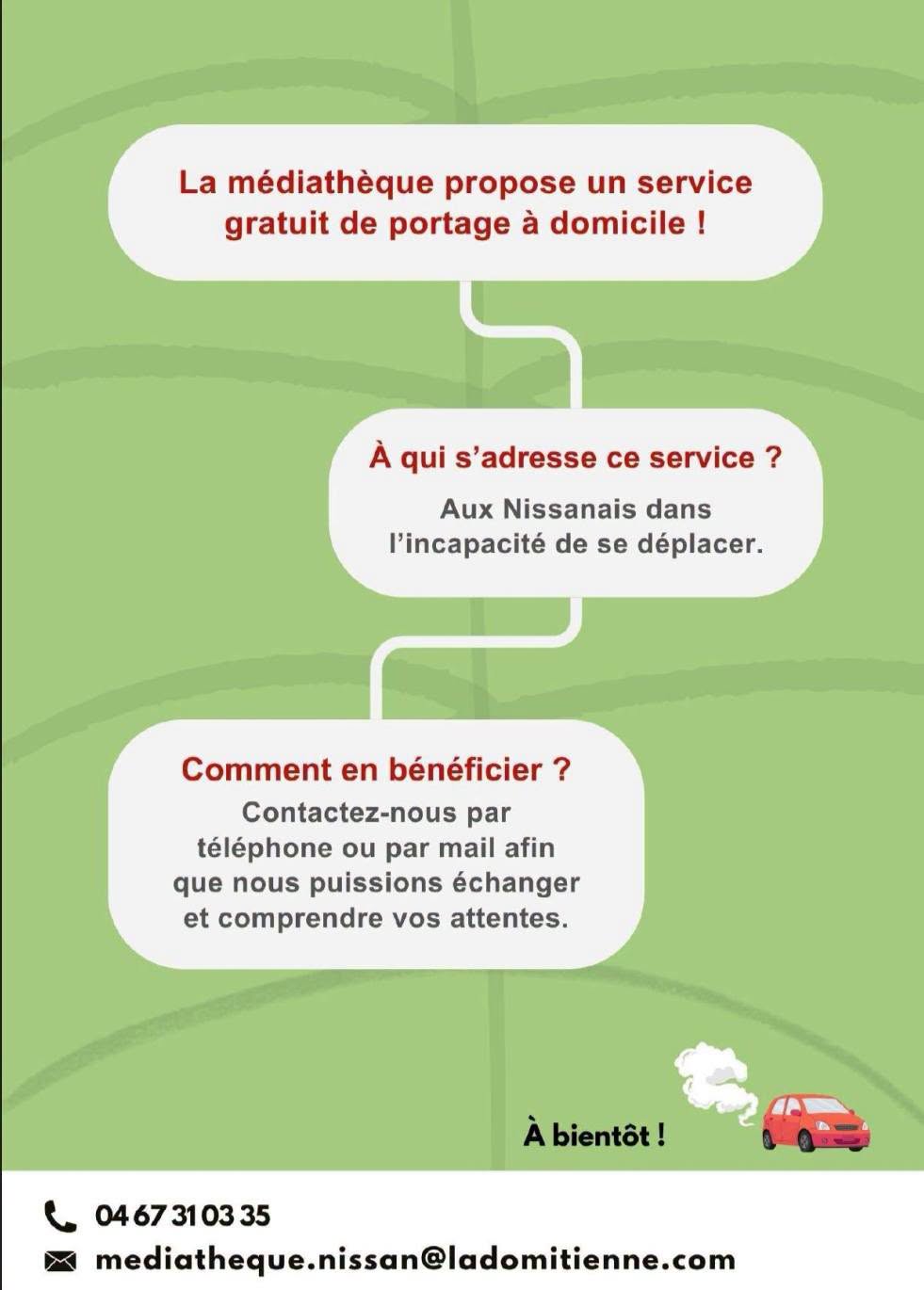 Service de portage à domicile — médiathèque